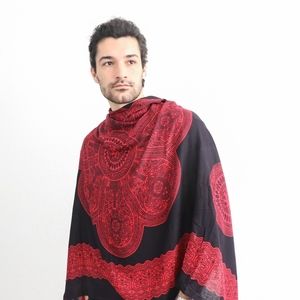 Authentic Indonesian Sarong (Black/Red - Unisex)